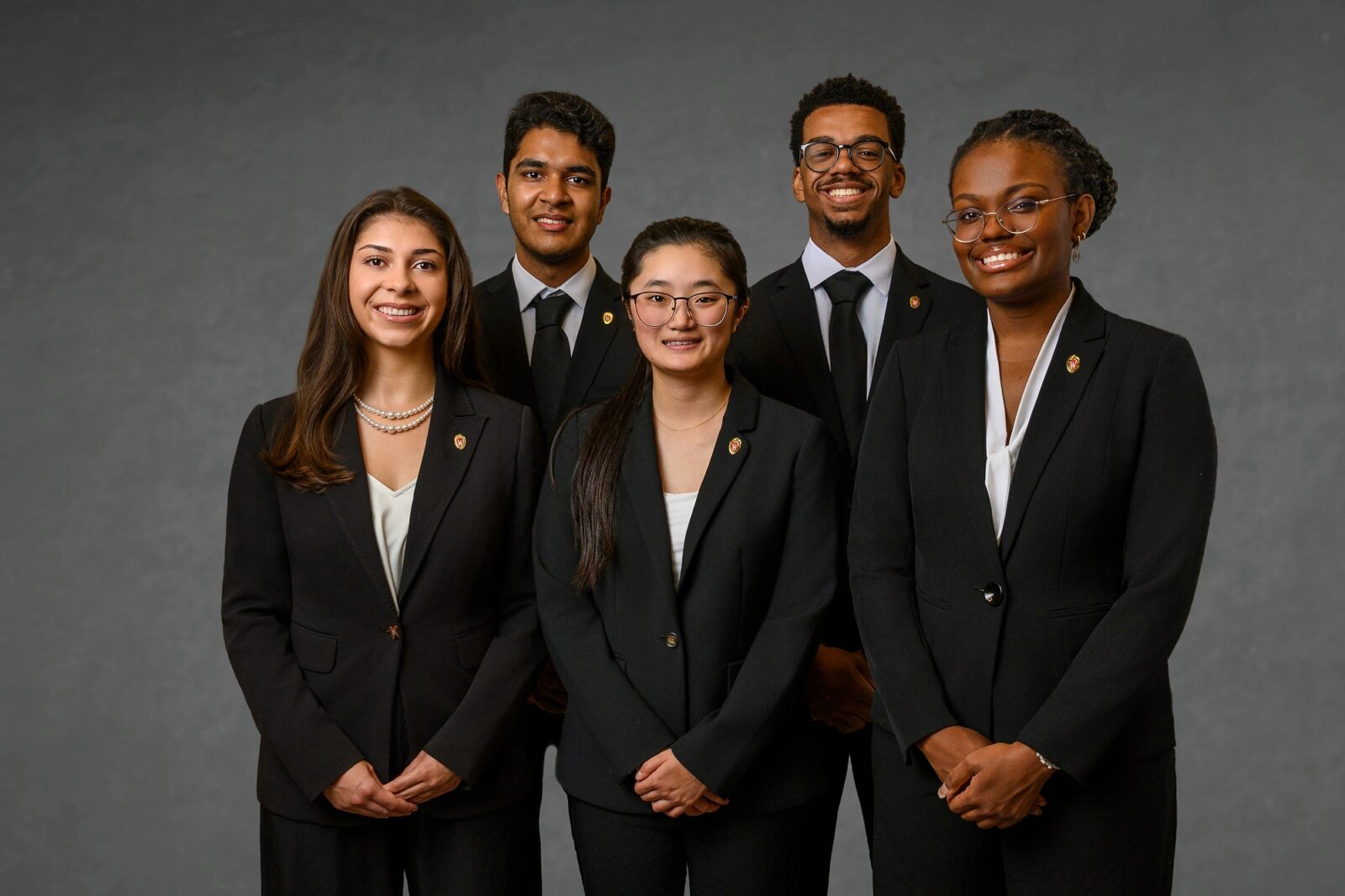 Members of senior class office. 